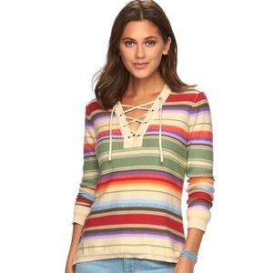 Chaps multicolour striped pullover